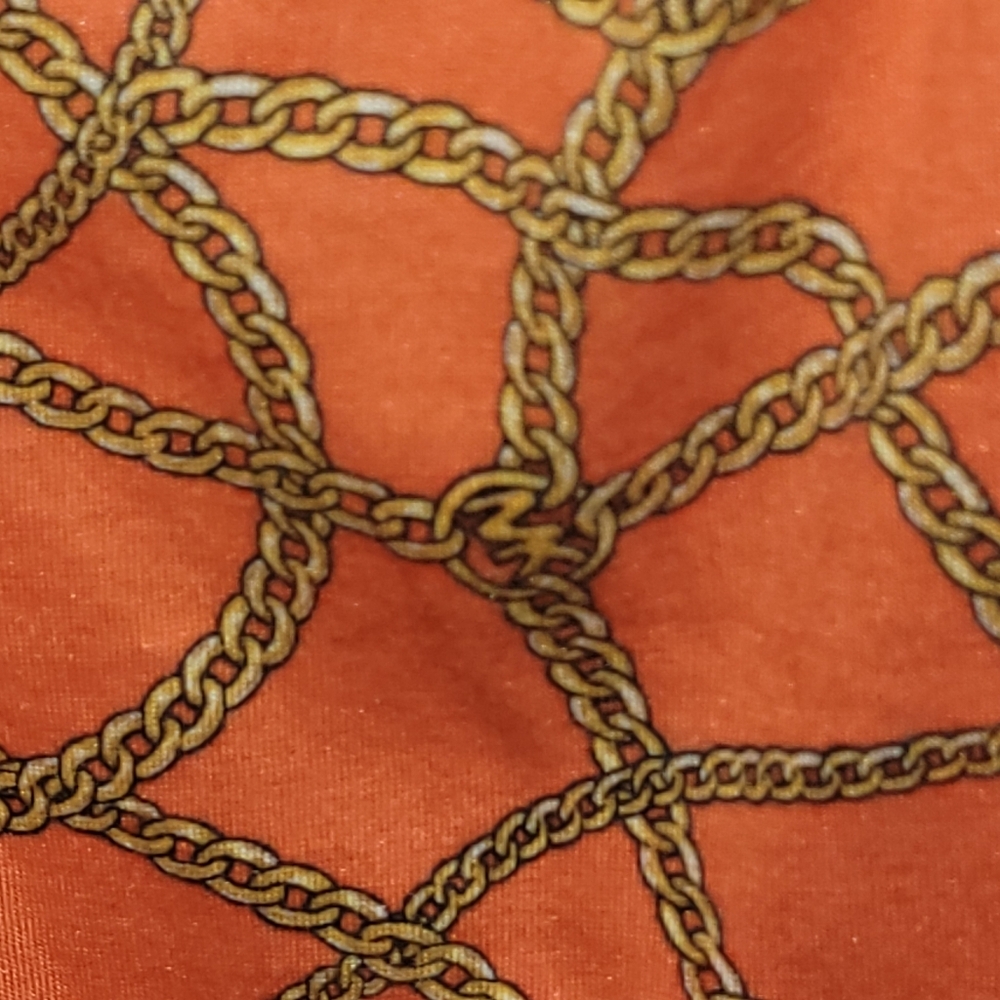 Michael Kors Orange Chain Patterned Top - image 2